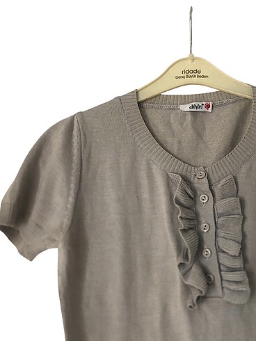 American Vintage Gri kısa kollu bluz