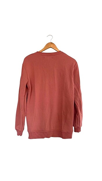 l Beden Oversize pembe gül kurusu sweatshırt