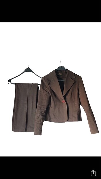 VİNTAGE KAHVERENGİ CEKET PANTOLON TAKIM