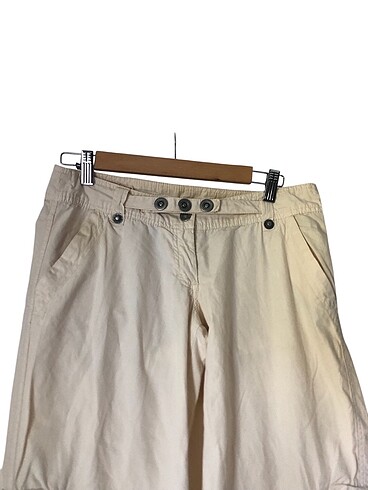 Krem renk keten pantolon