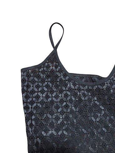Zara Siyah dantelli body üst