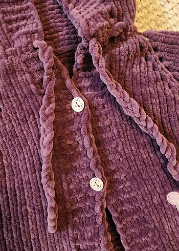 Kız Bebek Mor Yelek - Görsel 4