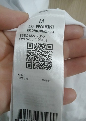 m Beden Beyaz Kısa Kollu Düğmeli Erkek Gömlek