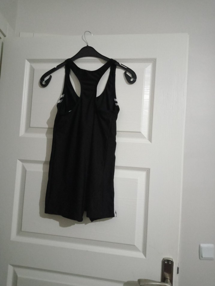 Siyah Kolsuz Mini Spor Tulum mayo - Görsel 2