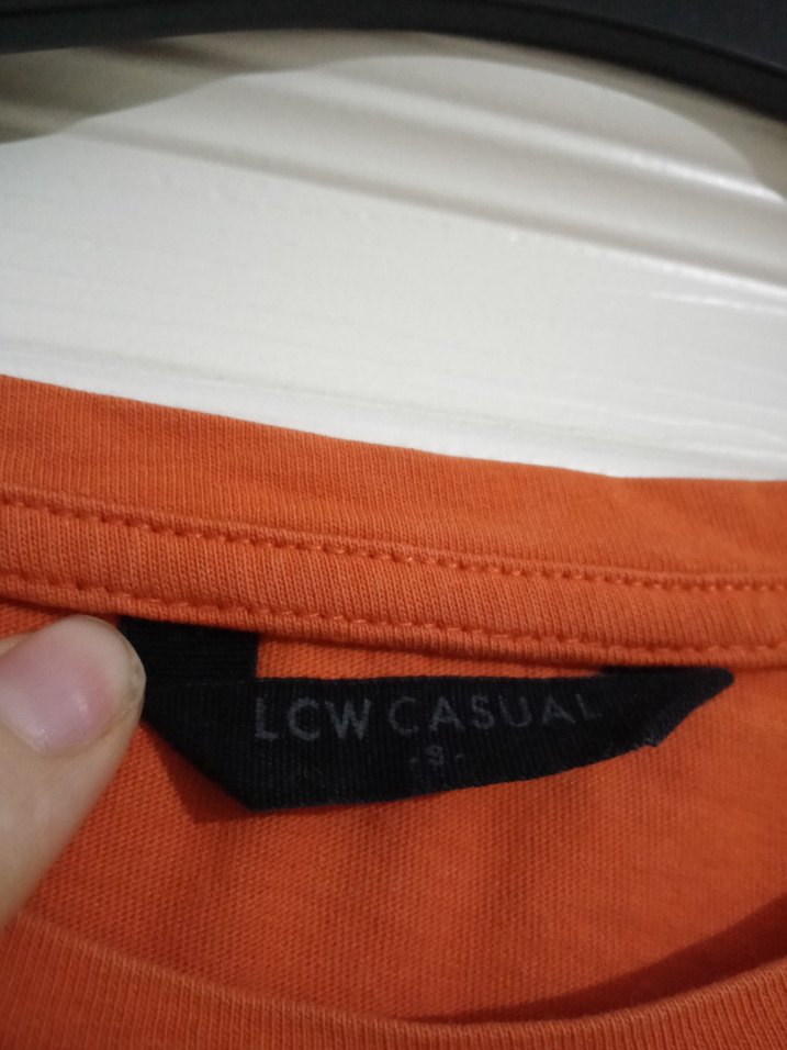 Turuncu Erkek Kısa Kollu Salaş Tişört - Görsel 2