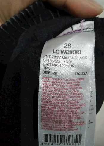 Siyah erkek Pantolon 28 beden - Görsel 5