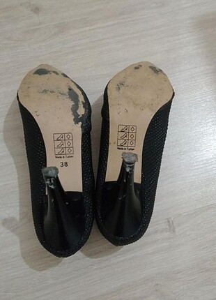 38 Beden siyah Renk Stiletto ince topuklu ayakkabı