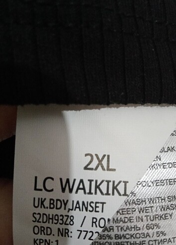 44 Beden siyah Renk Bluz LC Waikiki 