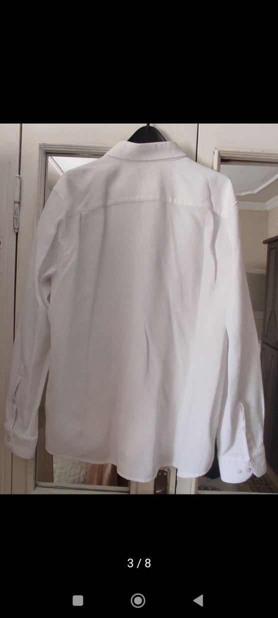 Beyaz Erkek gömlek - Görsel 4