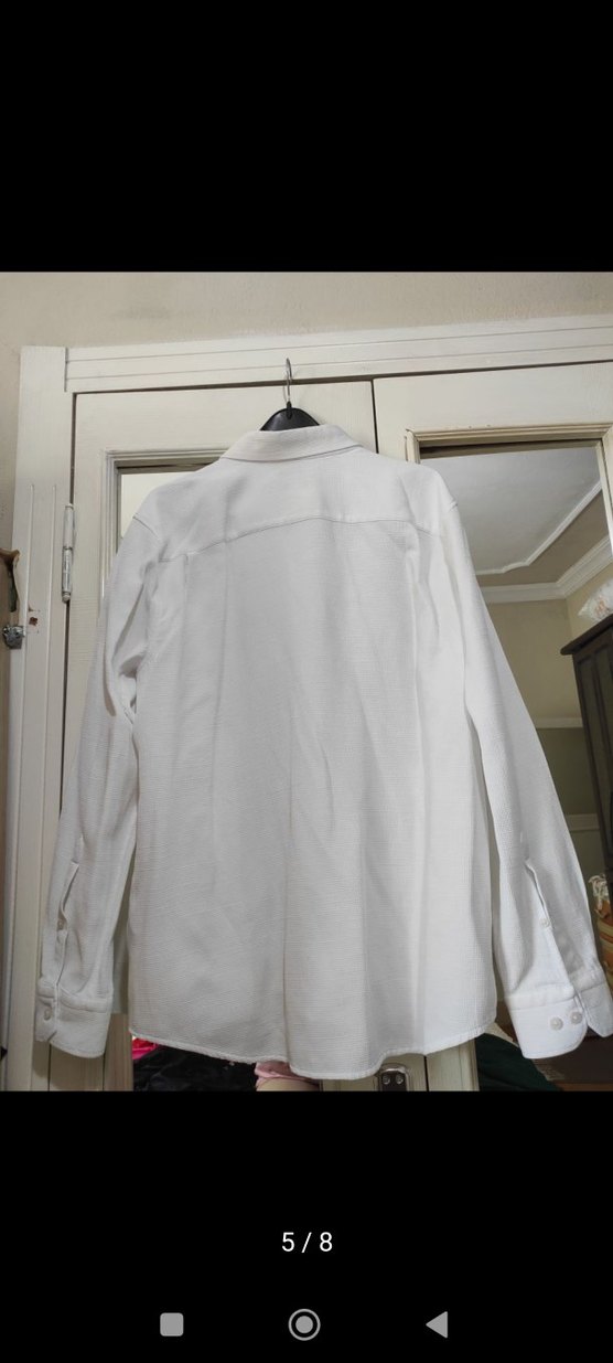 Beyaz Erkek gömlek - Görsel 3