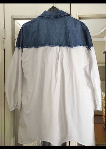 Kot detayli tunik gömlek Üniversal - Görsel 2