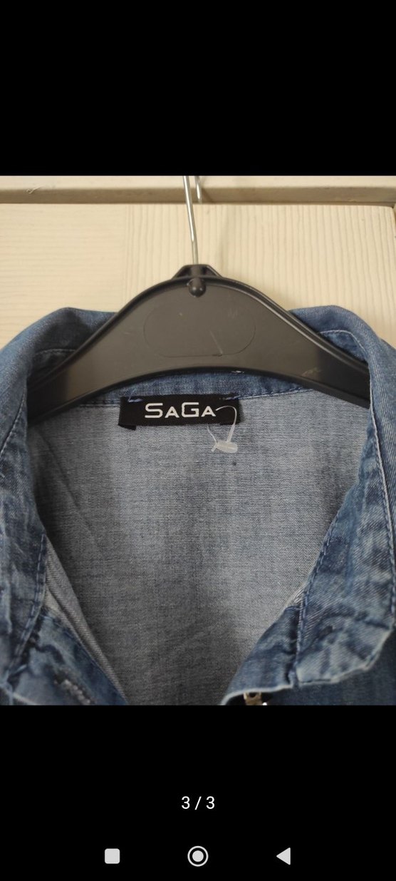 Kot detayli tunik gömlek Üniversal - Görsel 3