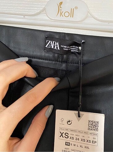 Zara Zara Deri Pantolon