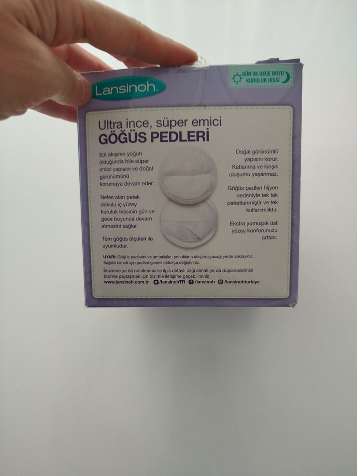 Lansinoh Ultra İnce Süper Emici Göğüs Pedleri 60'lı - Görsel 3