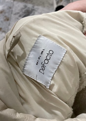 Beyaz Puff Mont, Yüksek Yaka, Midi Boy - Görsel 5