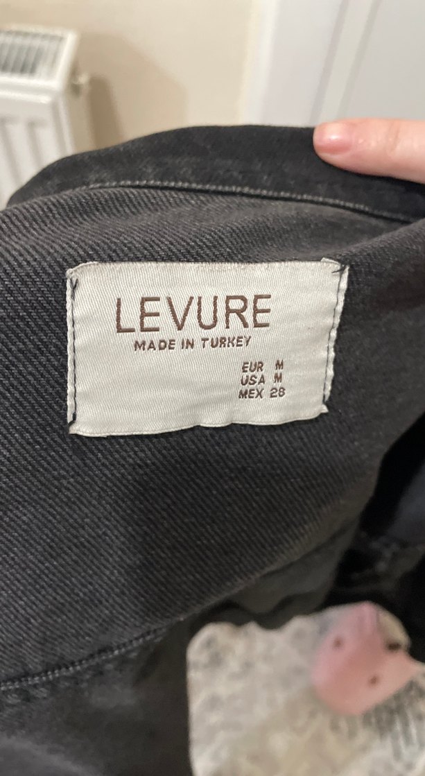 Fermuarlı Siyah Kadın Denim Ceket m ve s ya uygun - Görsel 4