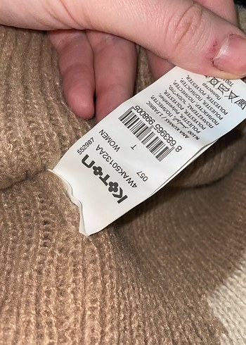 Bej Renkli Örgü Kadın Bere - Görsel 3