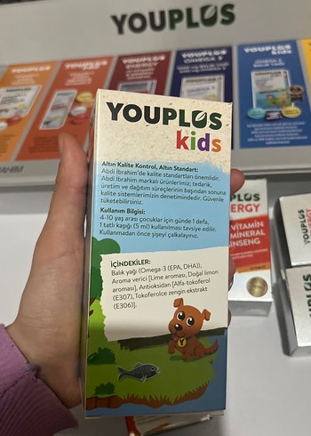 Youplus Kids Omega 3 Balık Yağı 150ml Limon Aromalı - Görsel 4