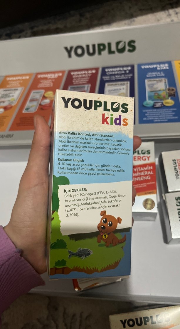 Youplus Kids Omega 3 Balık Yağı 150ml Limon Aromalı - Görsel 4
