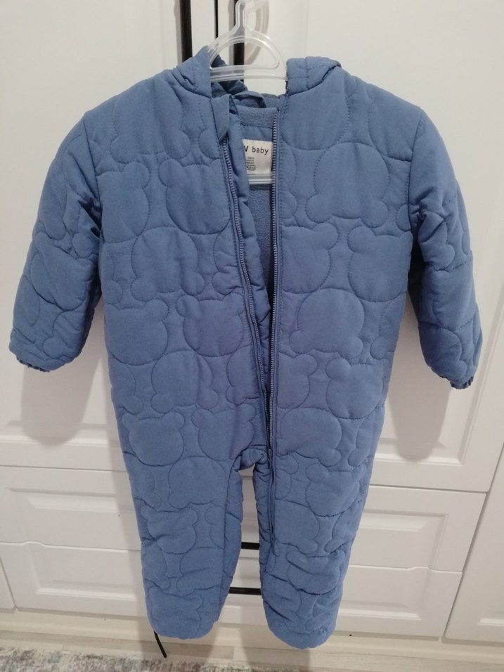 Mavi Bebek Polar Tulum Fermuarlı - Görsel 3