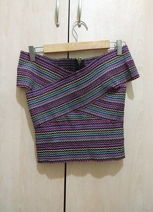 Çok renkli şık crop