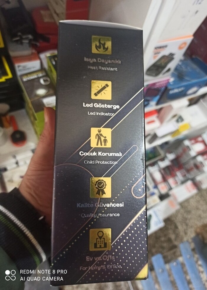 Priz sıfır kutulu 4 lü priz  - Görsel 2