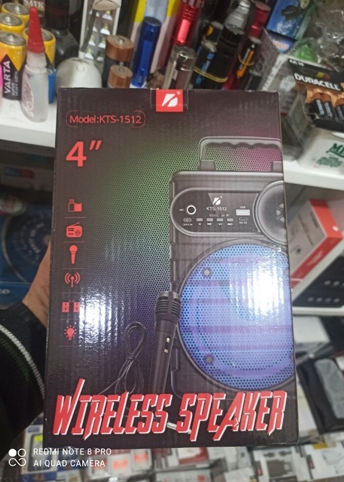 Ses Bombası Mikrofonlu Bluetooth hoparlör  - Görsel 5