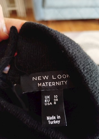 Siyah Yarım Boğazlı Kolsuz kazak. - Görsel 6