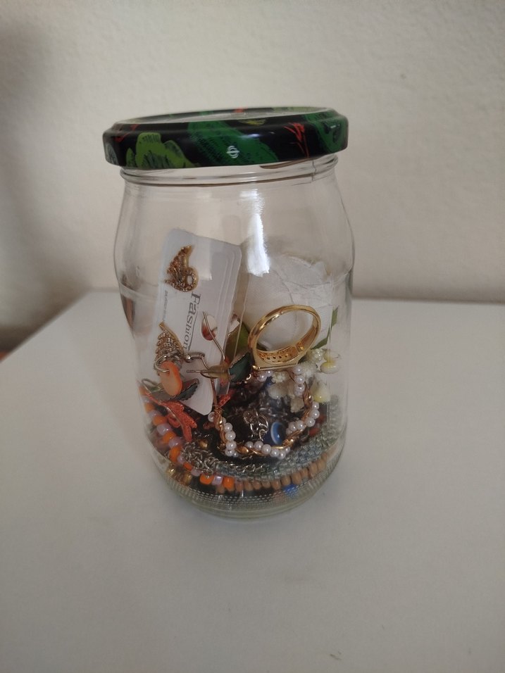 Cam Kavanozda Karışık Takı Seti - Görsel 2