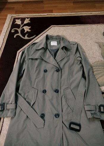 Düğmeli Midi Kadın Trençkot - Görsel 2