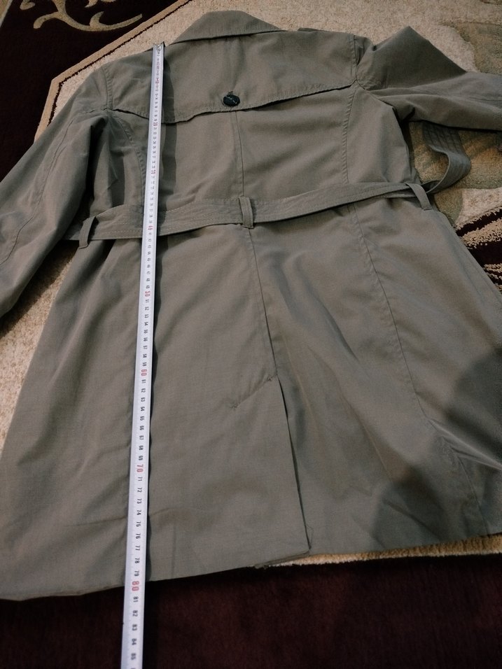 Düğmeli Midi Kadın Trençkot - Görsel 4