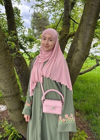 Jersey premium kenarı fırfırlı penye şal - Görsel 10