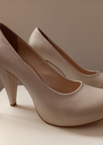 Bej Kadın Stiletto Topuklu Ayakkabı - Görsel 6