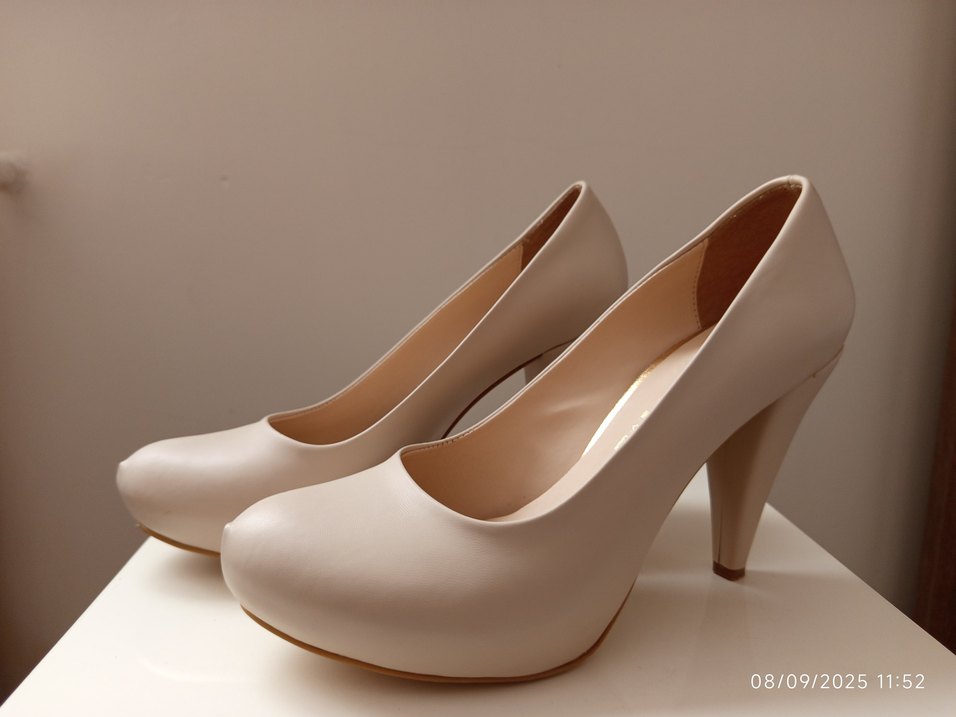 Bej Kadın Stiletto Topuklu Ayakkabı - Görsel 2