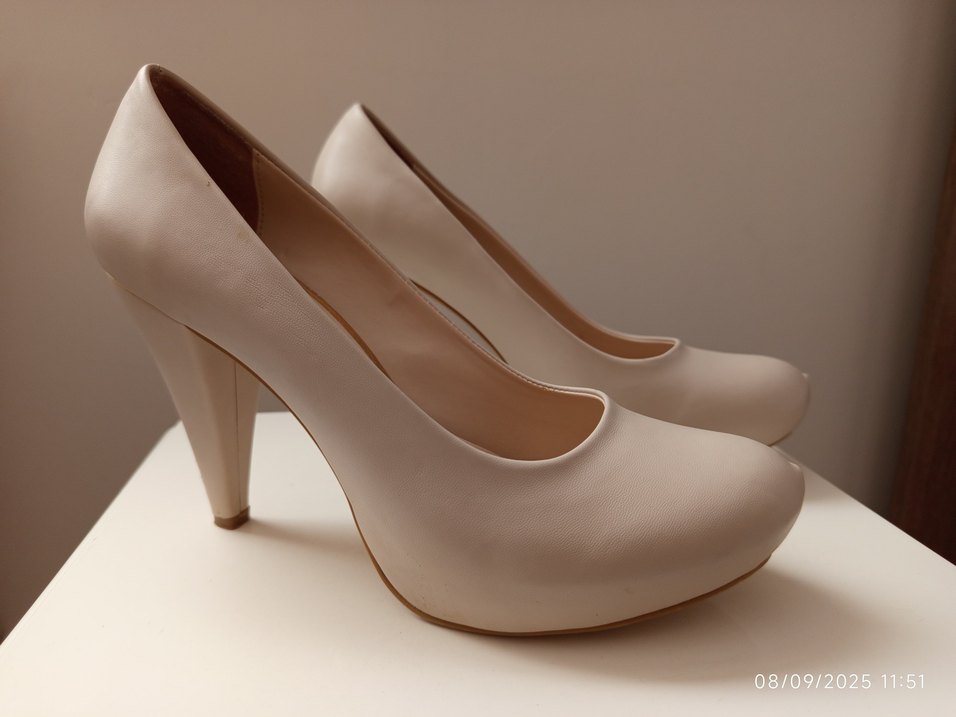 Bej Kadın Stiletto Topuklu Ayakkabı - Görsel 4