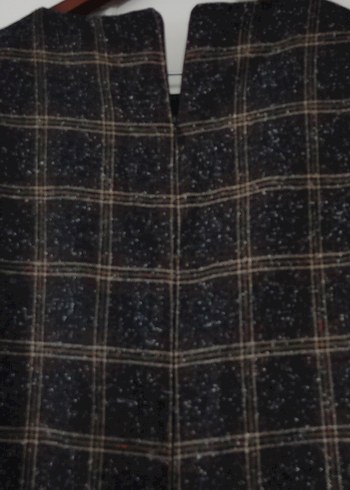 Kahverengi Ekoseli Jile Elbise - Görsel 4