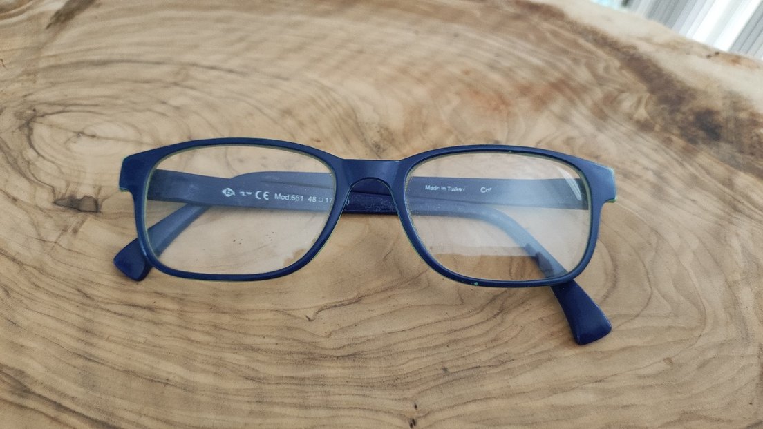 Şeffaf Cam,Mavi  ve yeşil Çocuk Gözlüğü - Görsel 2