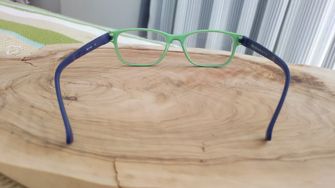 Şeffaf Cam,Mavi  ve yeşil Çocuk Gözlüğü - Görsel 3