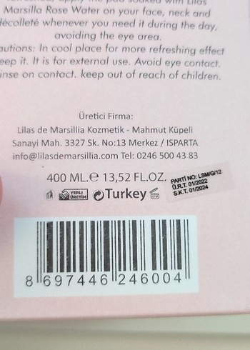 Marsillia Gül Suyu - Görsel 6