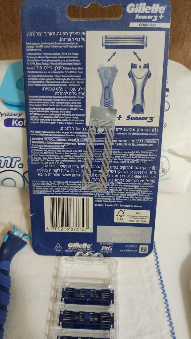 GİLLETTE SENSOR3 TRAŞ BIÇAĞI VE YEDEK BAŞLIKLAR - Görsel 4