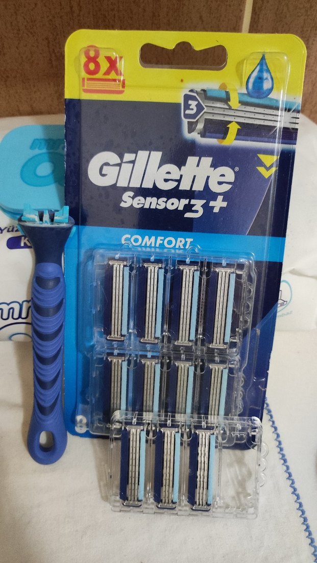 GİLLETTE SENSOR3 TRAŞ BIÇAĞI VE YEDEK BAŞLIKLAR - Görsel 2
