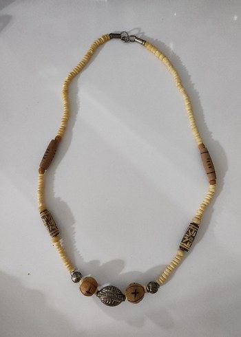 Vintage Bohem Etnik Desenli Boncuklu Uzun Kolye - Görsel 4