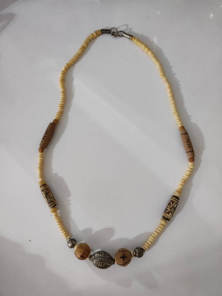 Vintage Bohem Etnik Desenli Boncuklu Uzun Kolye - Görsel 4