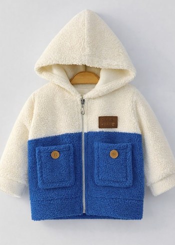 Kapüşonlu, Kürklü Erkek Bebek Ceketi - Görsel 2