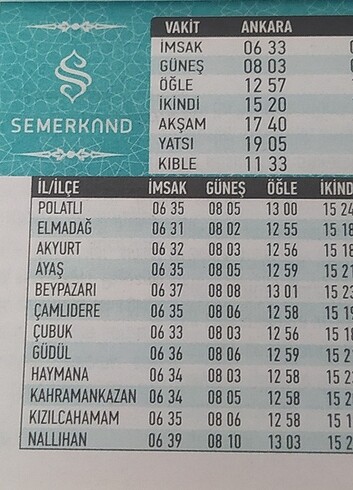 Diğer Takvim Yaprakları