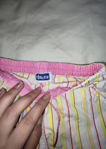 Renkli Çizgili Pilili çocuk  Şort - Görsel 2