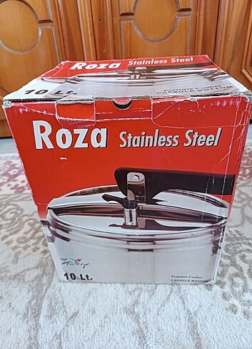 Korkmaz Roza markalı 10 LT düdüklü tencere