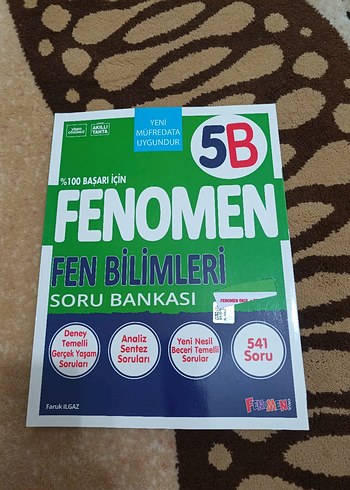 Fenomen Fen Bilimleri 5B Soru Bankası