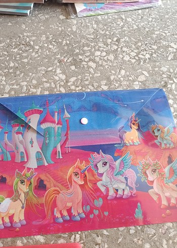 Renkli Baskılı çıtçıtlı dosya - Görsel 3