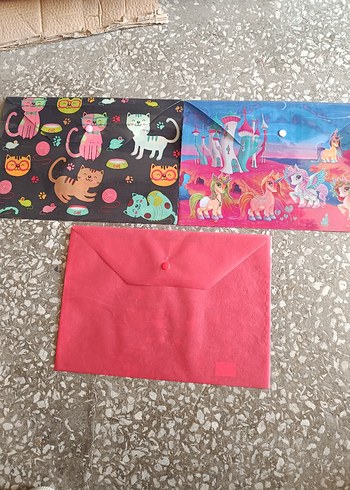 Renkli Baskılı çıtçıtlı dosya - Görsel 2